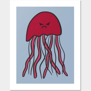 Angry Jellyfish Posters and Art